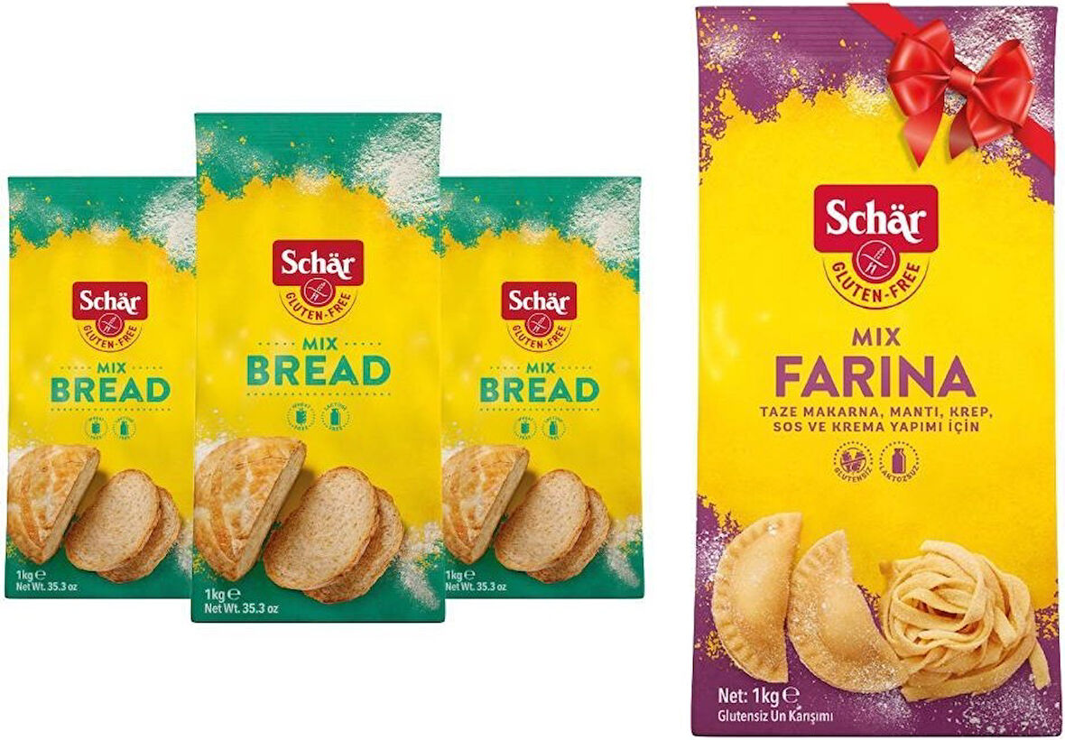 Schar Glutensiz Un Paketi (3 Mix B - 1 Farina)