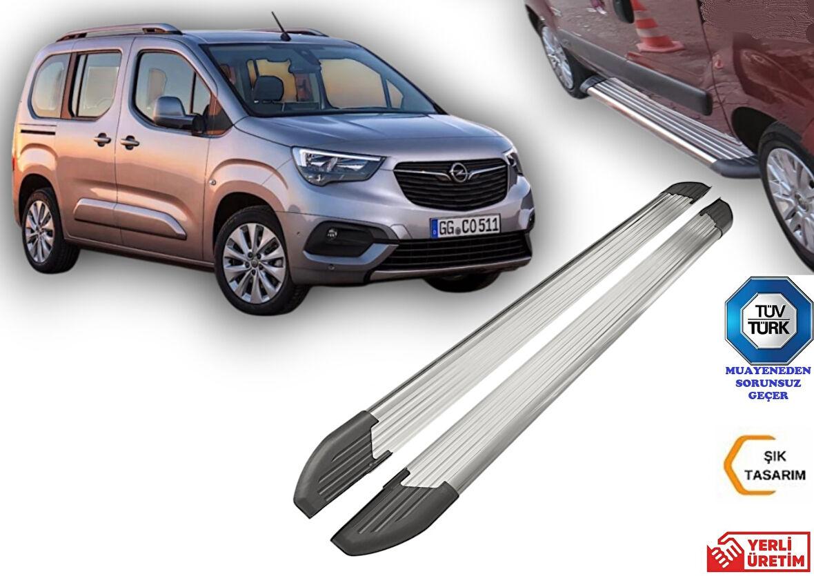 OPEL COMBO ARACA ÖZEL KISA ŞASE  YAN BASAMAK KORUMA 2019 2020 2021 2022 2023 2024 2025