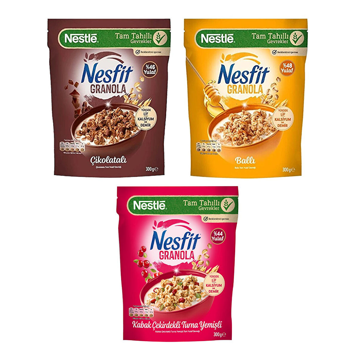Nestle Nesfit Granola 300 gr 3 lü Karma Paket