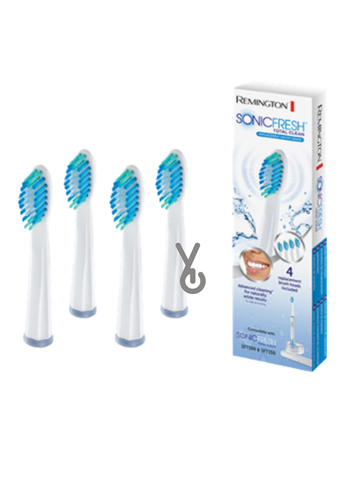 Remington RS401 SONICFRESH Yedek Fırça Başlıkları (4'Lü Paket)