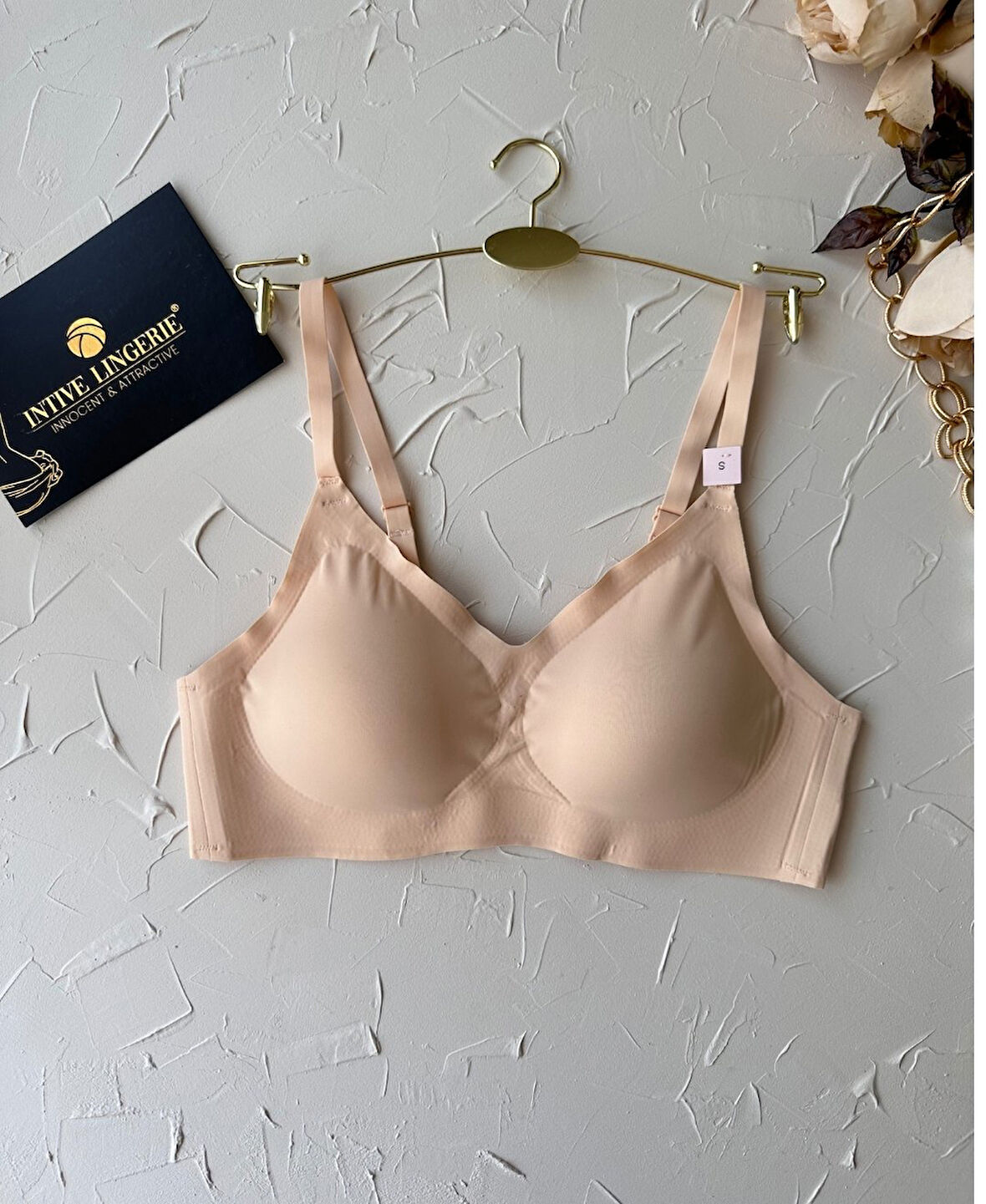 Carma İthal Balensiz Dikişsiz İce-Silk Yarı Push-up İnce Askılı Sütyen