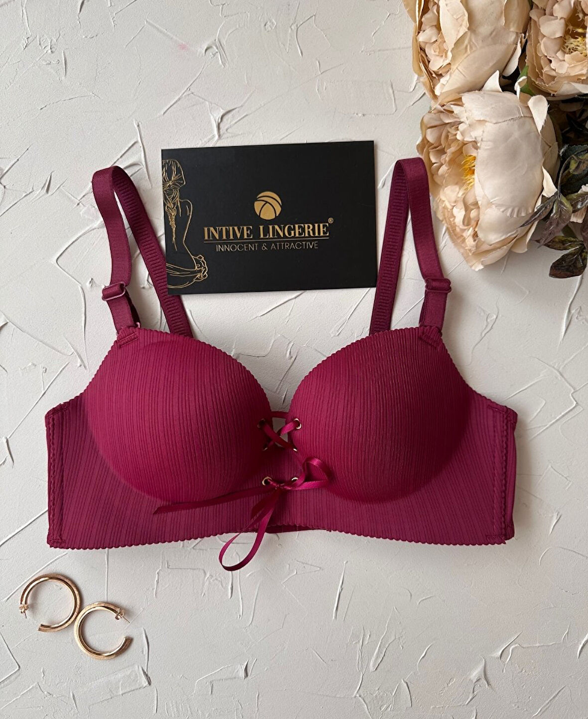 Jennifer Balensiz Push-up Destekli Lazer Kesim Dikişsiz Önden Bağlamalı Çekici Günlük Sütyen