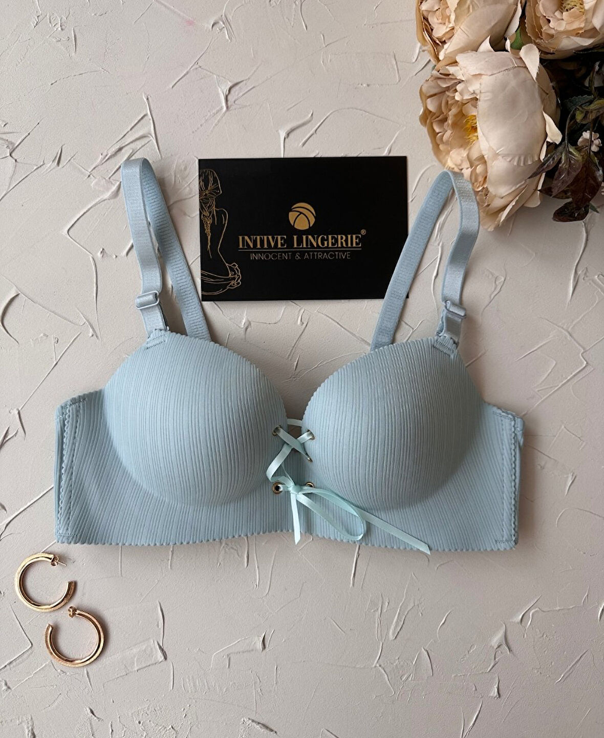 Jennifer Balensiz Push-up Destekli Lazer Kesim Dikişsiz Önden Bağlamalı Çekici Günlük Sütyen