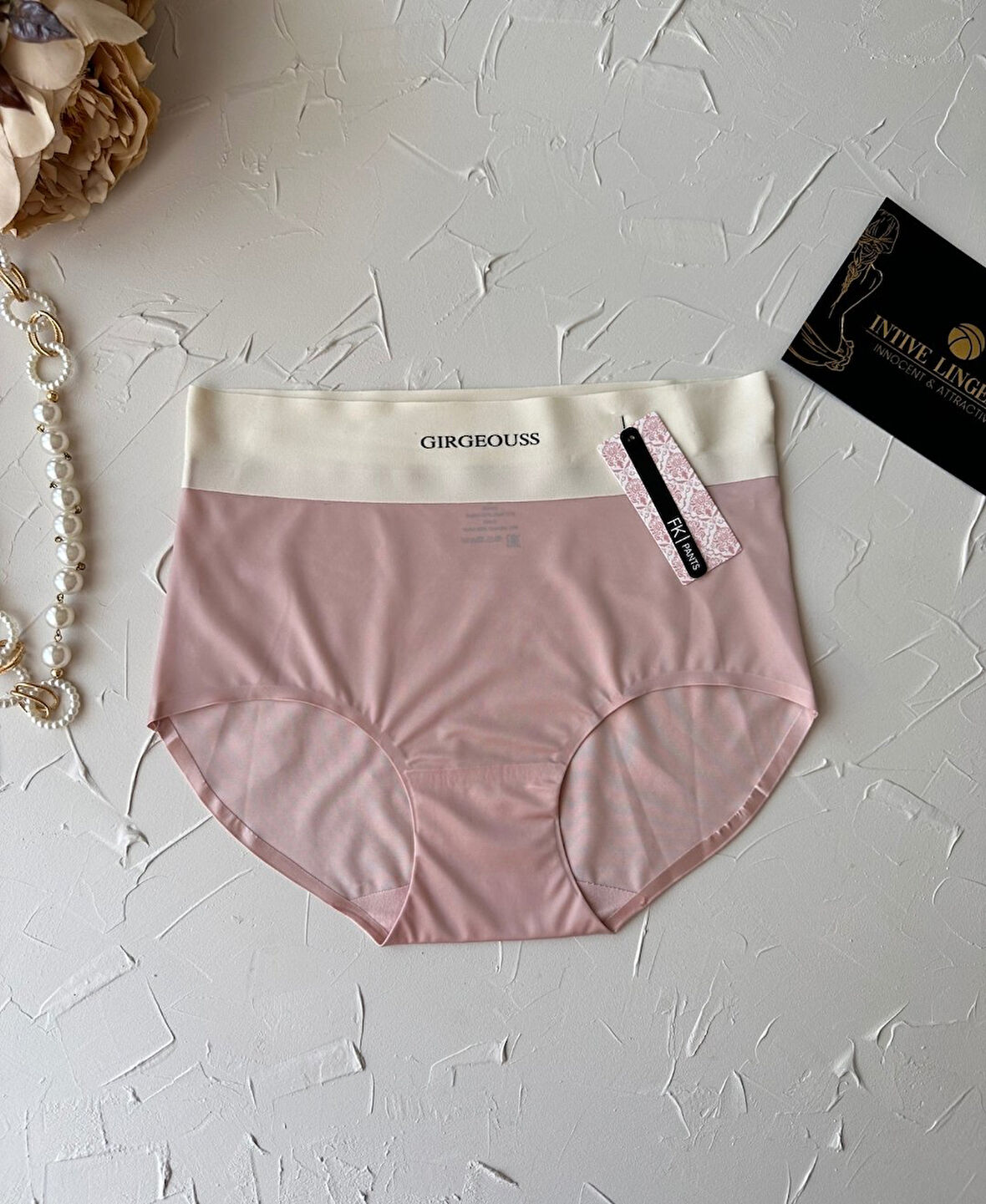 Alina Dikişsiz İz Yapmaz Yüksek Bel Üstün Kalite Beli Yazılı Hafif Slip