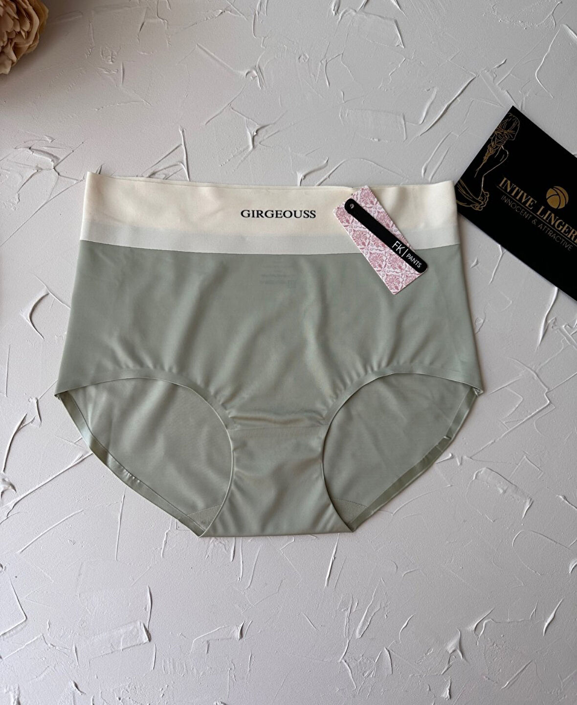 Alina Dikişsiz İz Yapmaz Yüksek Bel Üstün Kalite Beli Yazılı Hafif Slip