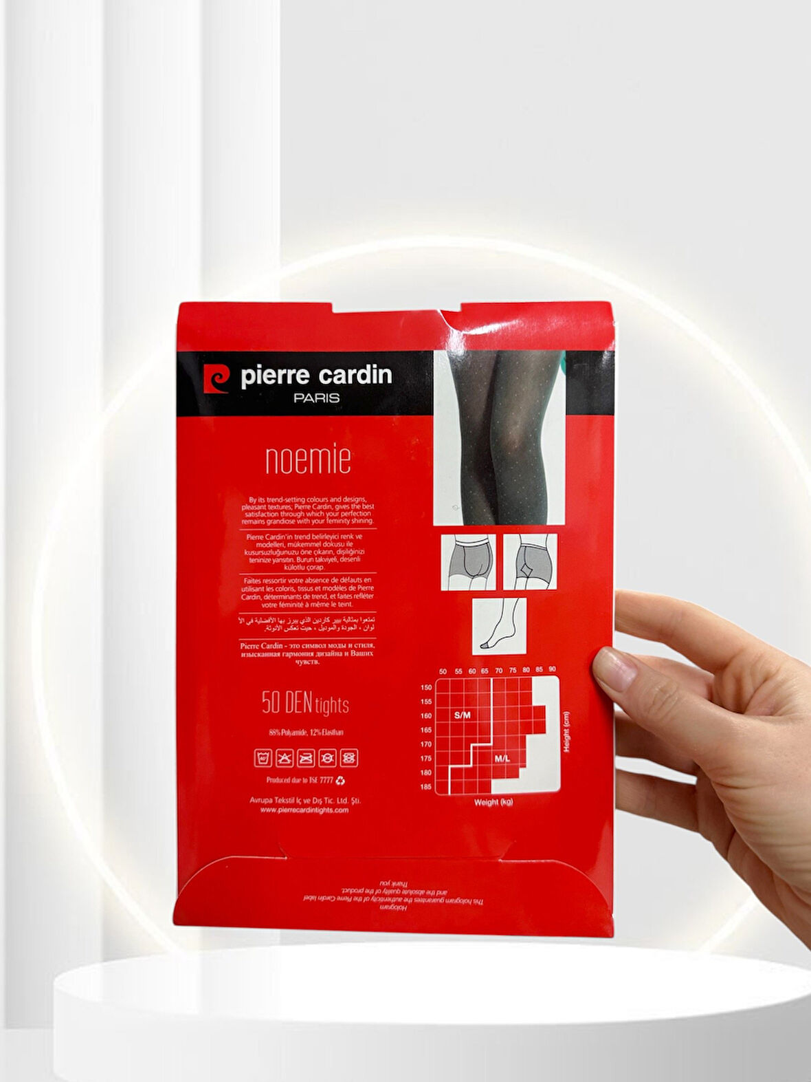 Pierre Cardin Paris Noemie 50 Den Puantiyeli İnce Şık Külotlu Çorap -Mor/Kestane