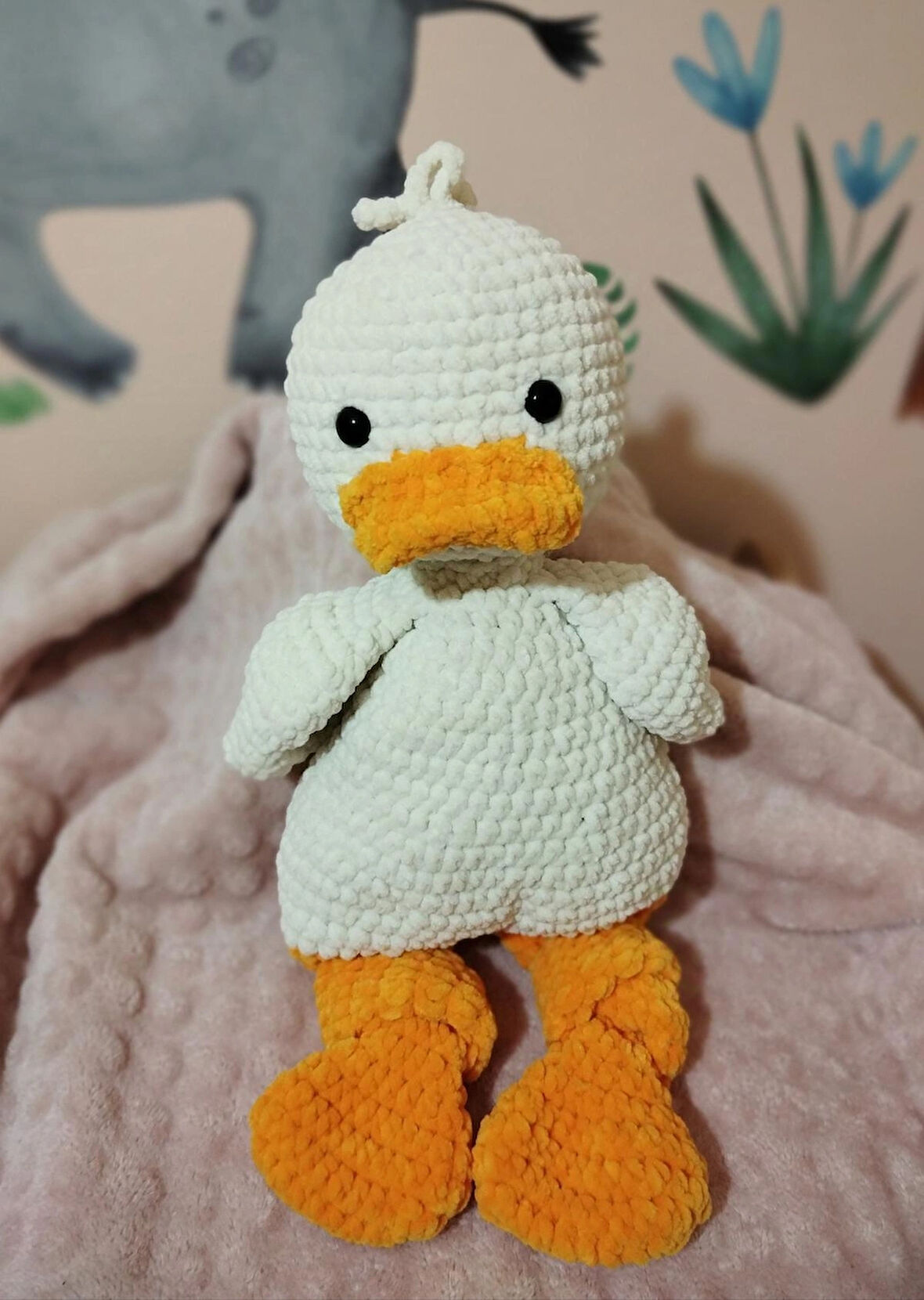 Amigurumi Uyku Arkadaşı Ördekçik 