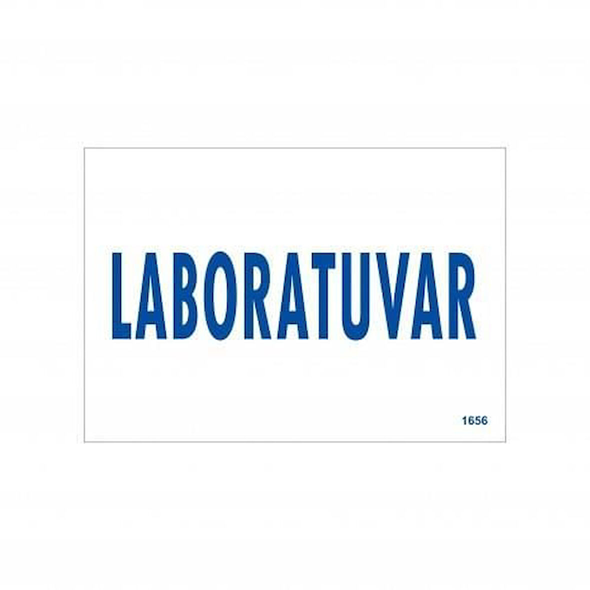 Laboratuvar Uyarı Levhası 17,5x25 KOD:1656