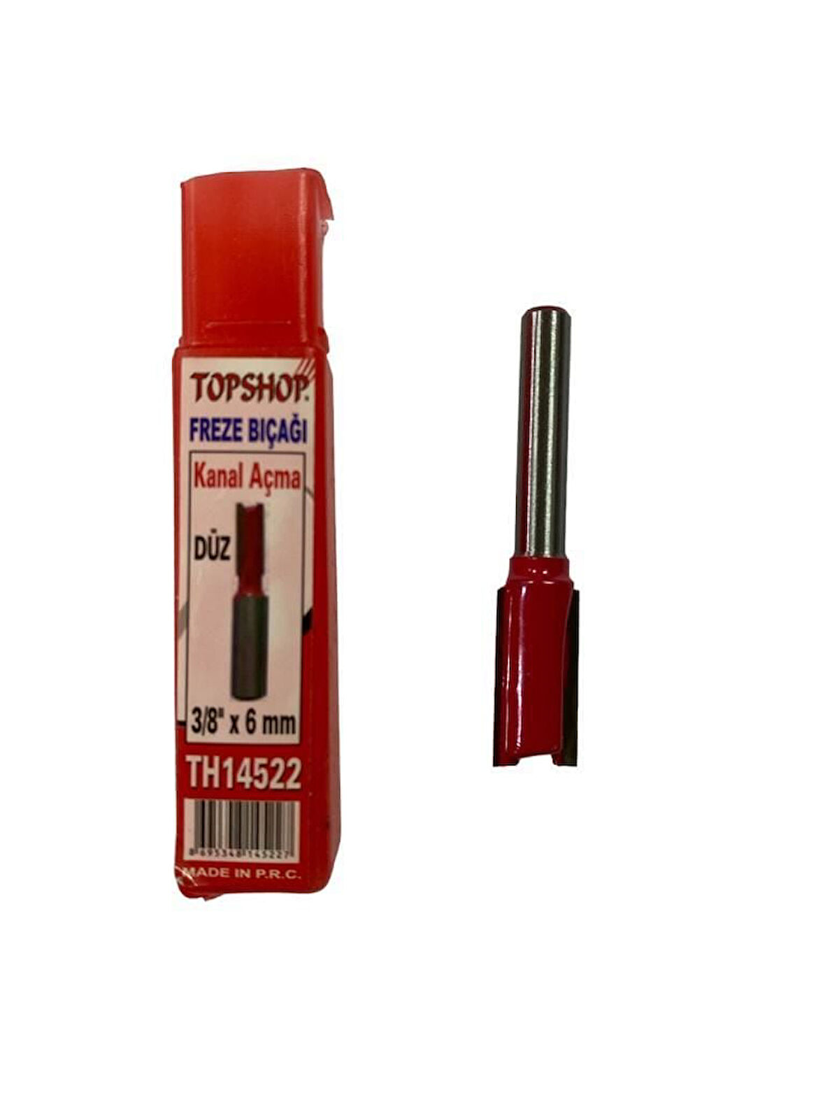 Topshop 14522 Düz Kanal Açma Freze Bıçağı 3/8''x6 mm