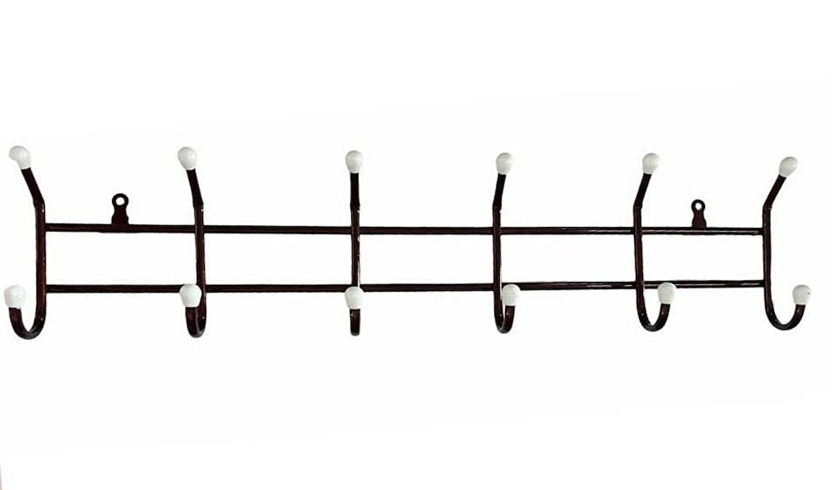 Kapı Arkası Askısı Vidalı Tip 6 Kanca