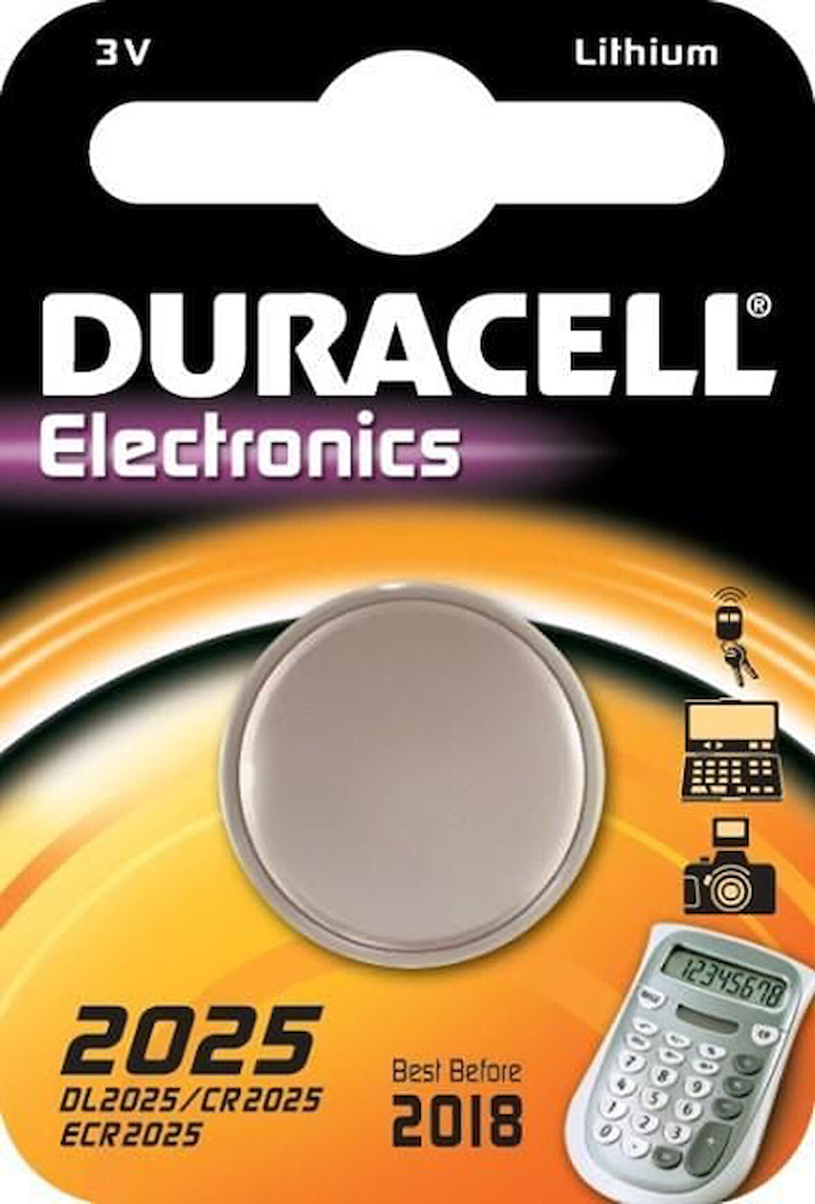 Duracell CR 2025 Lityum Pil 3 Volt