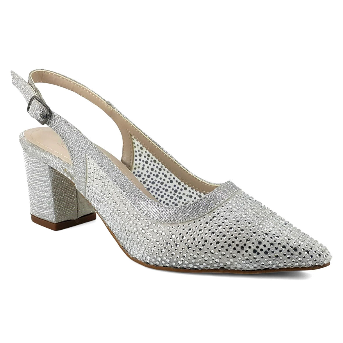 Beety 4030 25KA Kadın Abiye Ayakkabı Gümüş