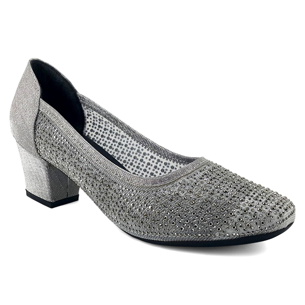 Beety 86005 25KA Kadın Abiye Ayakkabı Platin