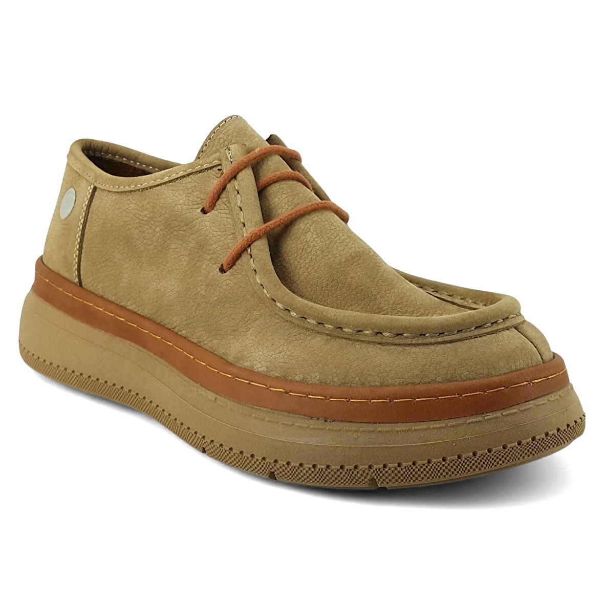 Mammamia 7025 25KA Kadın Günlük Ayakkabı Bej Nubuk