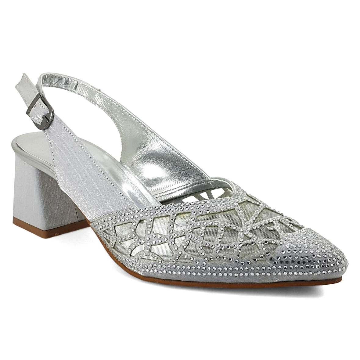 Beety 921 25KA Kadın Abiye Ayakkabı Gümüş