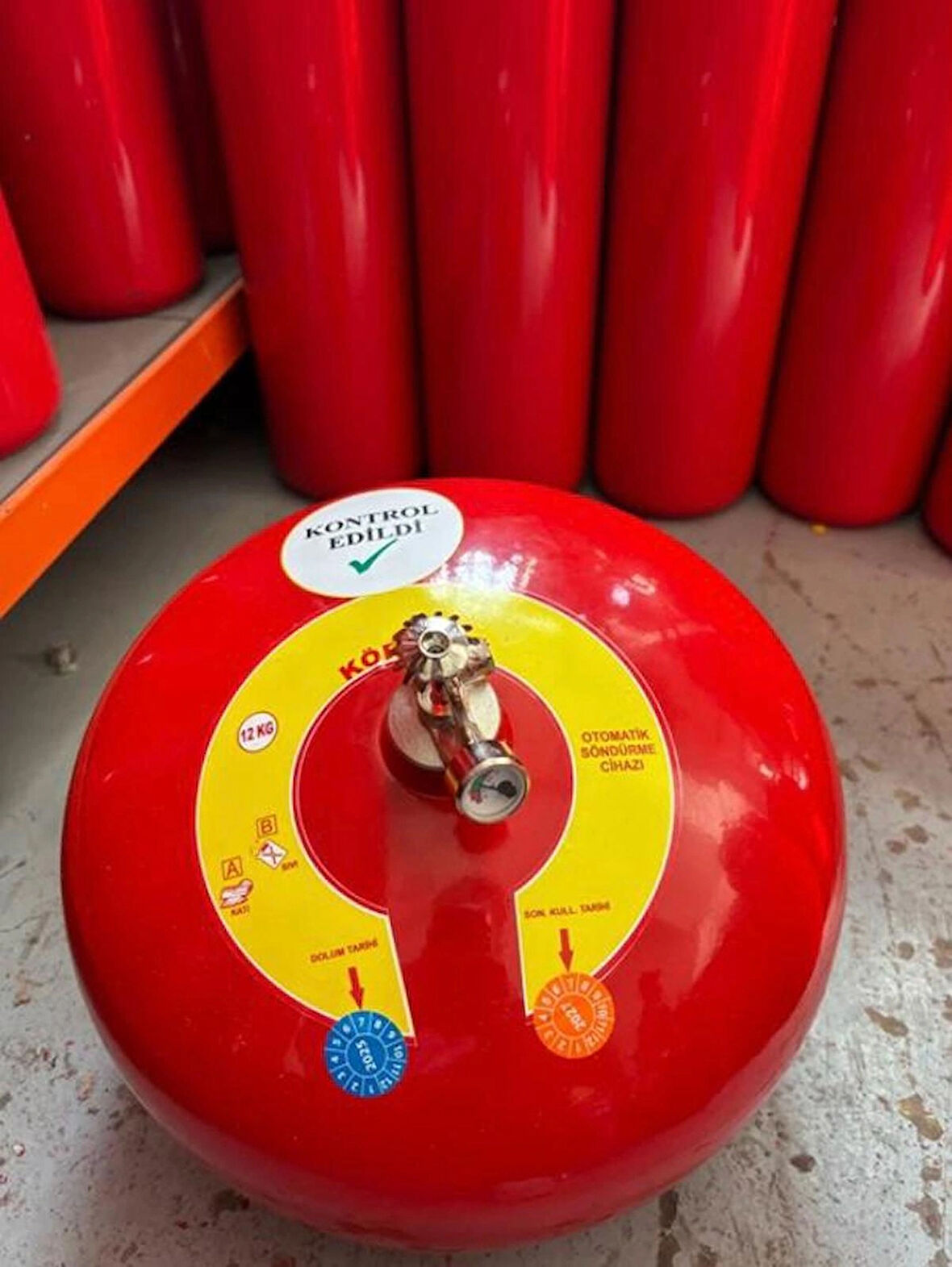 Santral 6 kg Tavan Tipi Sprinkli Otomatik Söndürme Sistemi