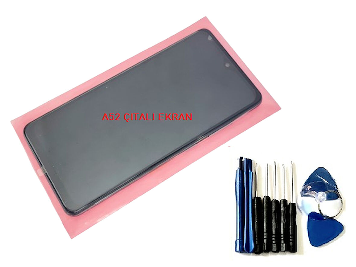 Samsung Galaxy A52 (SM-A525F) Lcd Ekran Dokunmatik Orijinal (Full ÇITALI Tamir Seti)