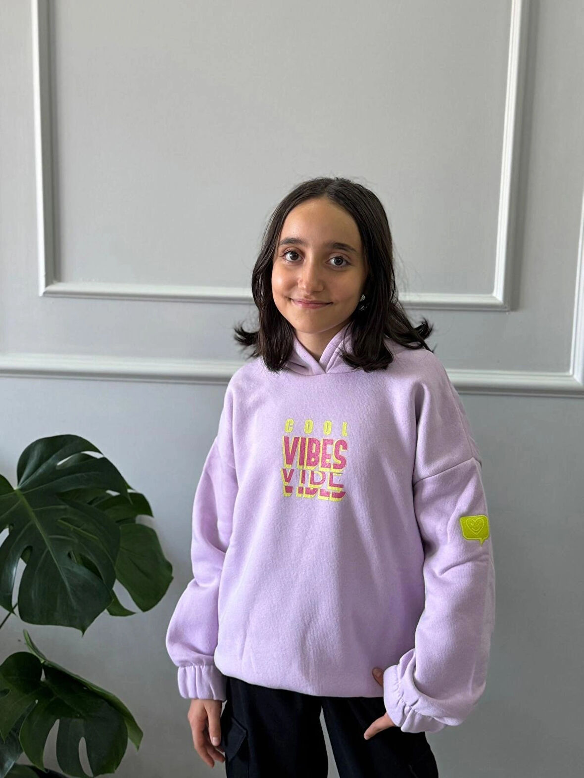 Kız Çocuk Lila sweatshirt