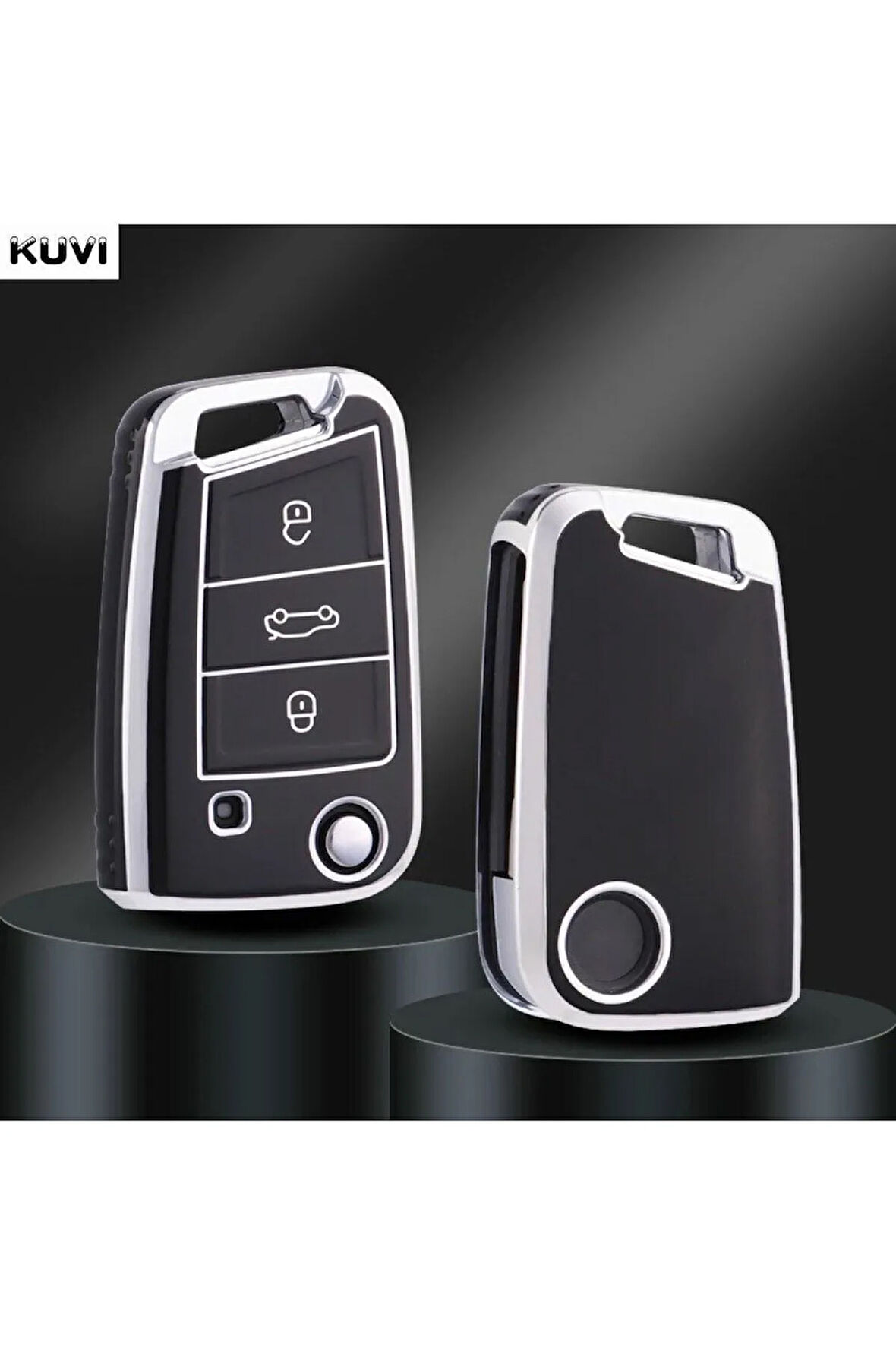 Skoda Octavia A7 Anahtar Kılıfı Siyah Renk