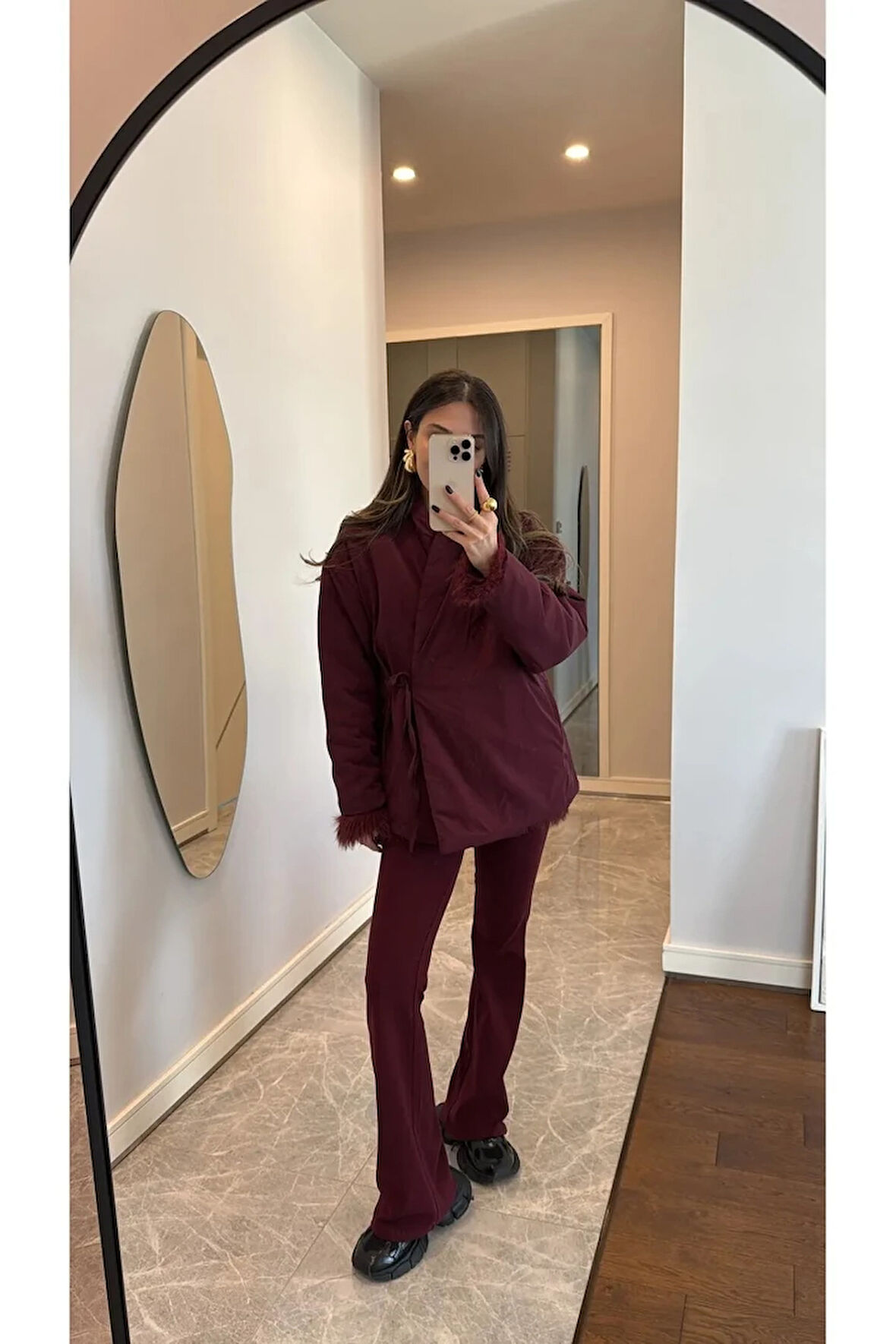 Lorena Kısa Kuşaklı Zara Model Şişme Mont TNS-4432