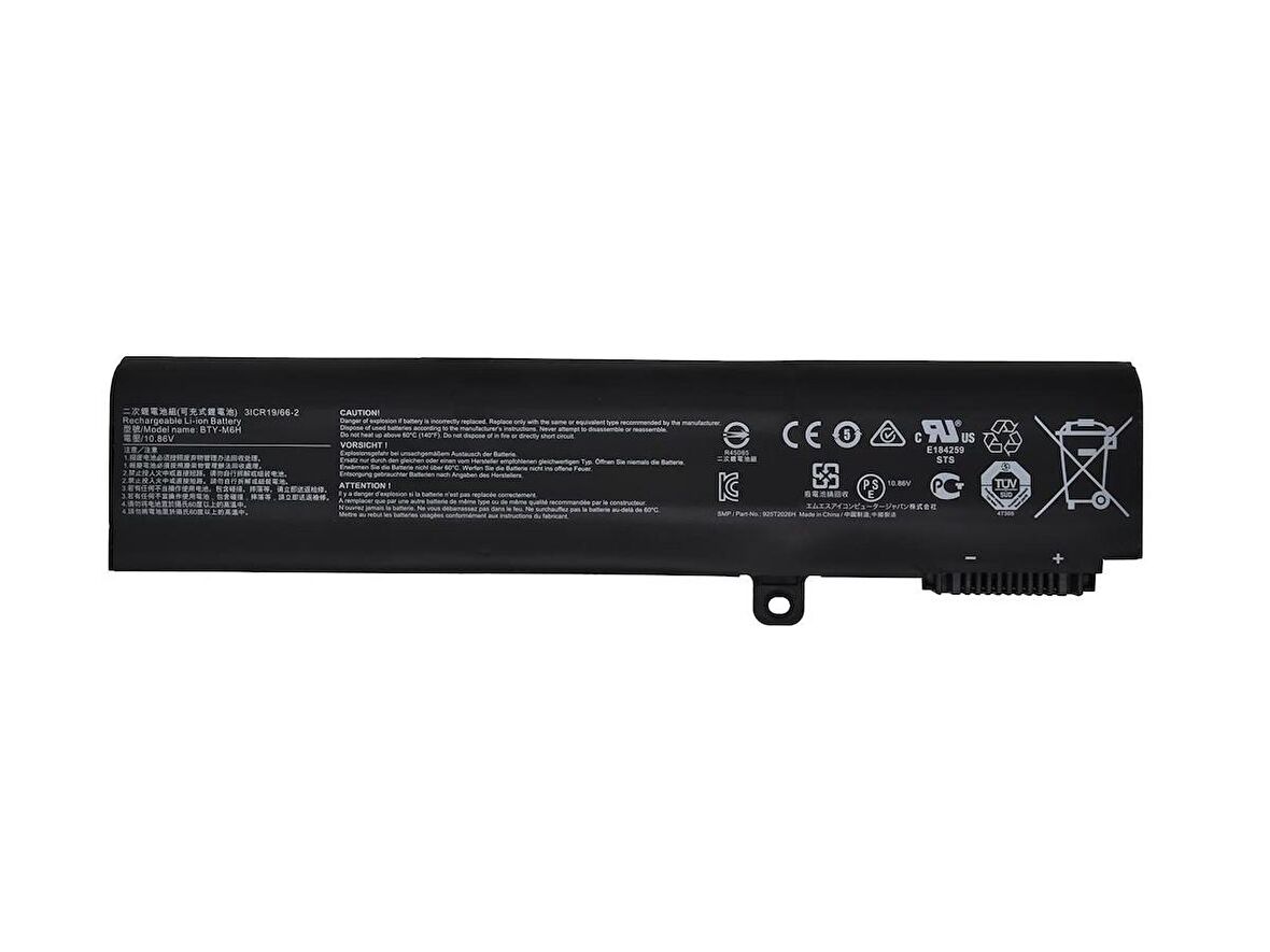 5200 mAh MSI GL75 Leopard 10SER-256TR Notebook Batarya Laptop Pil 5200mAh