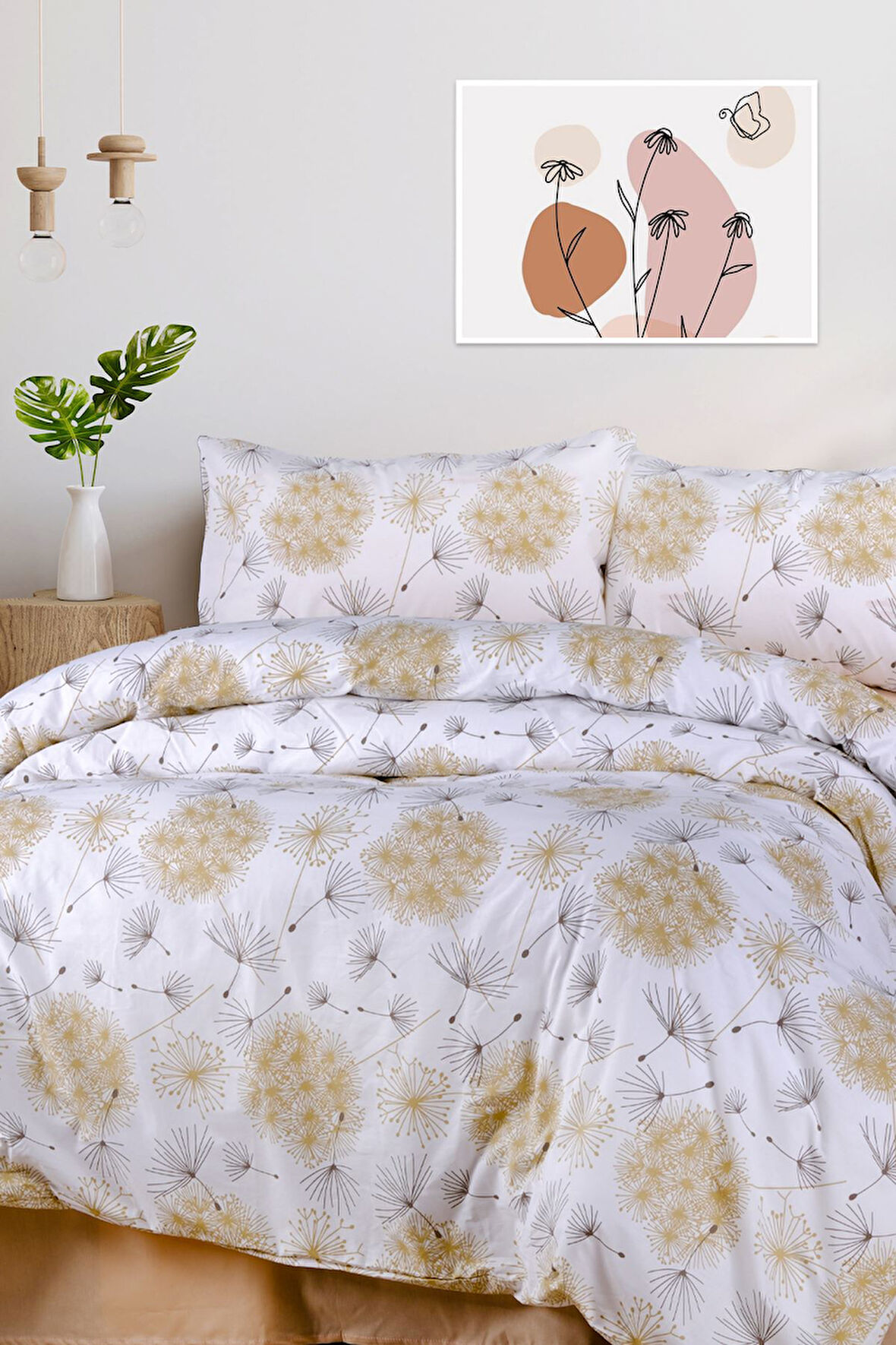 Aytunç Yonca %100 Pamuklu Çift Kişilik Nevresim Takımı 200x220 cm