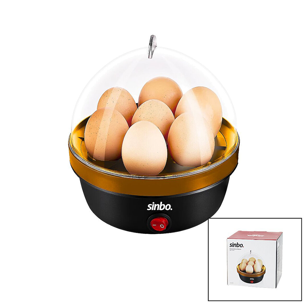 ELEKTRİKLİ YUMURTA PİŞİRME MAKİNESİ 7 YUMURTA=NORMAL - RAFADAN - KATI 350W SEB-5806  GO5060Gok111683