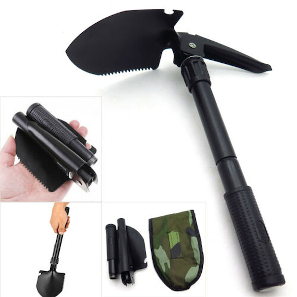 Çok Fonksiyonlu - Katlanabilen - Mini Askeri Kamp Küreği  GO50607889950