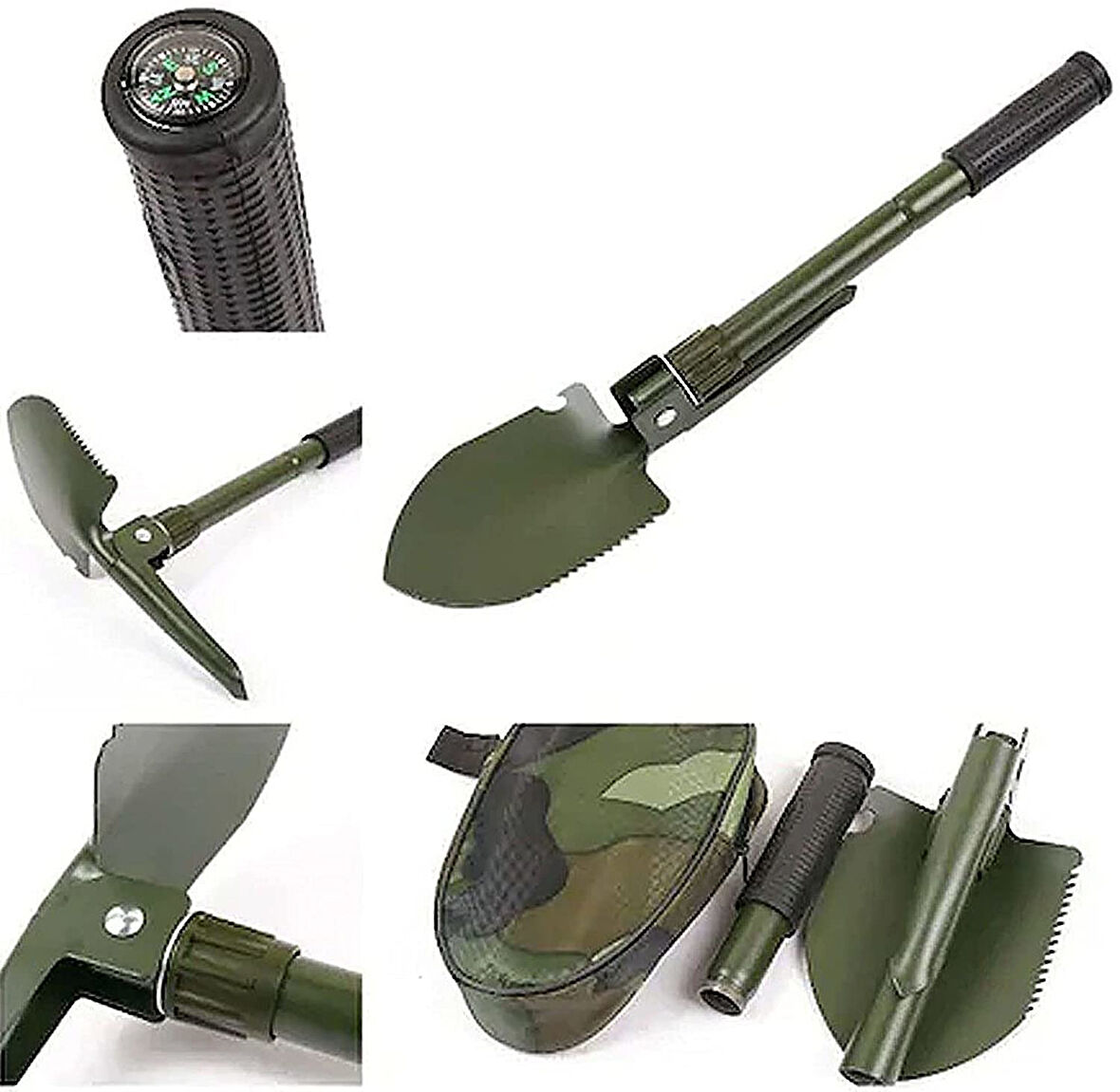 Katlanabilir Metal Kürek Seti Katlanır Kamp Küreği  GO50604912330