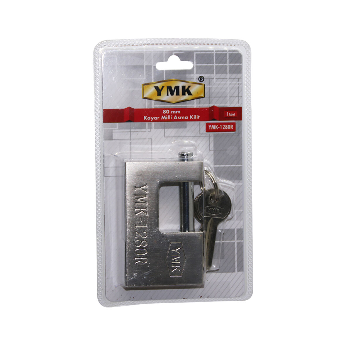 80MM GRİ KAYAR MİLLİ ASMA KİLİT  GO50603243520