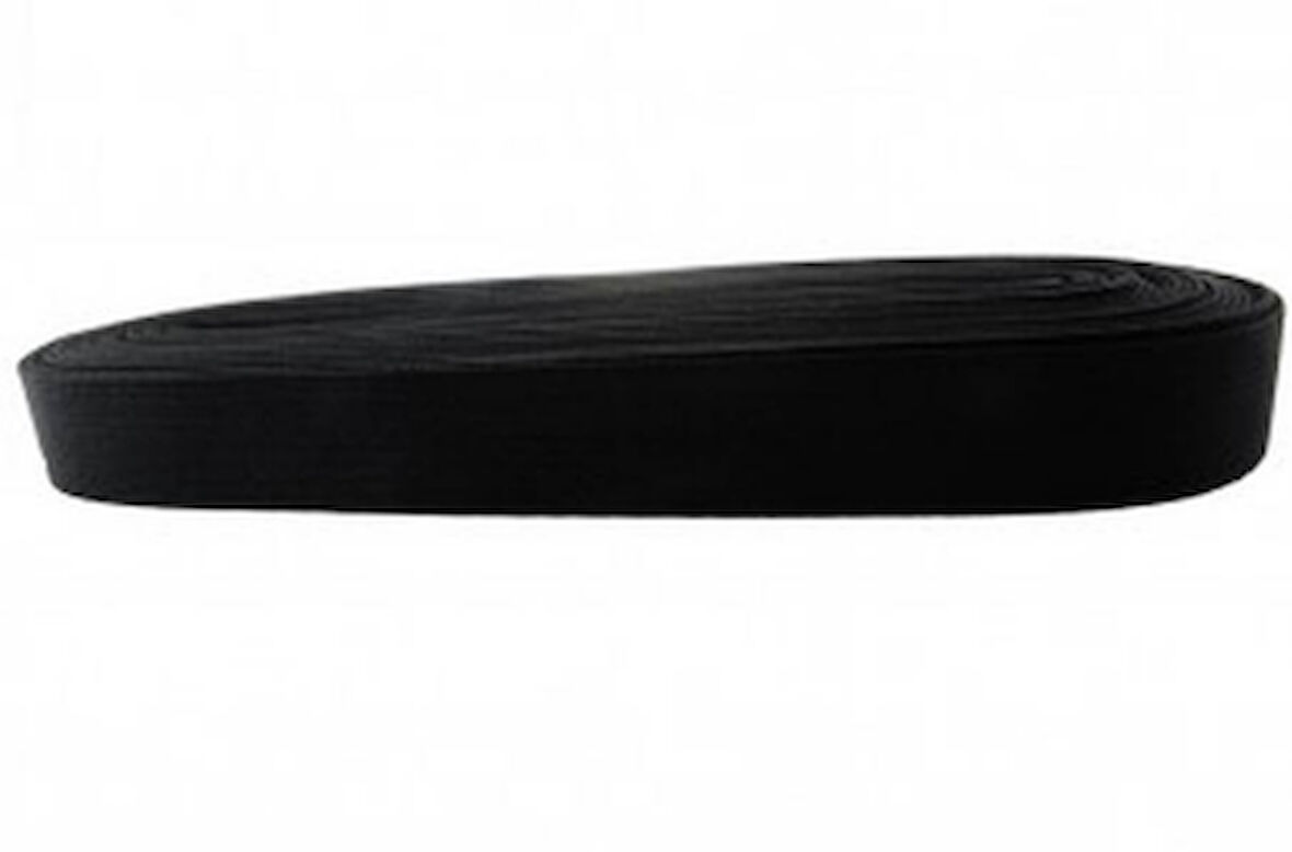 SİYAH - 2CM PAÇA LASTİK YASSI GENİŞ 10MT  GO50602888010