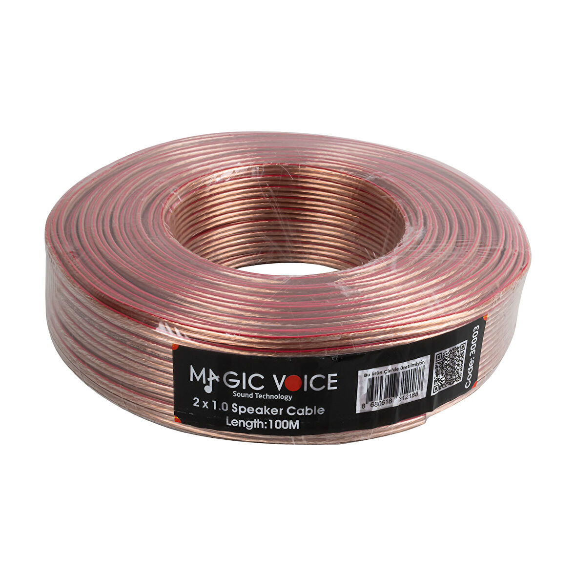 2X1.0 ŞEFFAF 100 METRE HOPARLÖR KABLOSU  GO50602130640