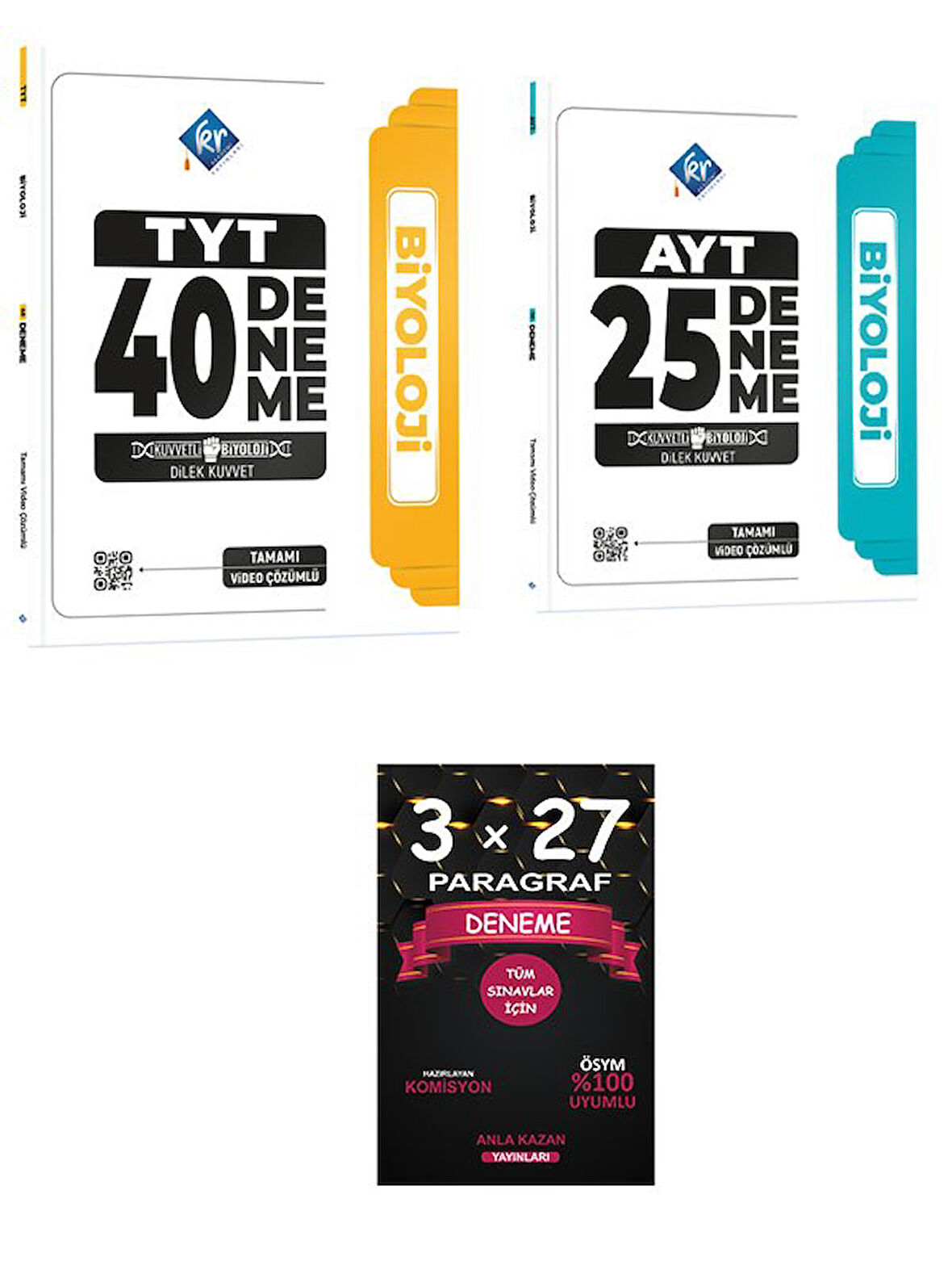 KR Akademi YKS TYT-AYT Biyoloji 40 Deneme Çözümlü 
