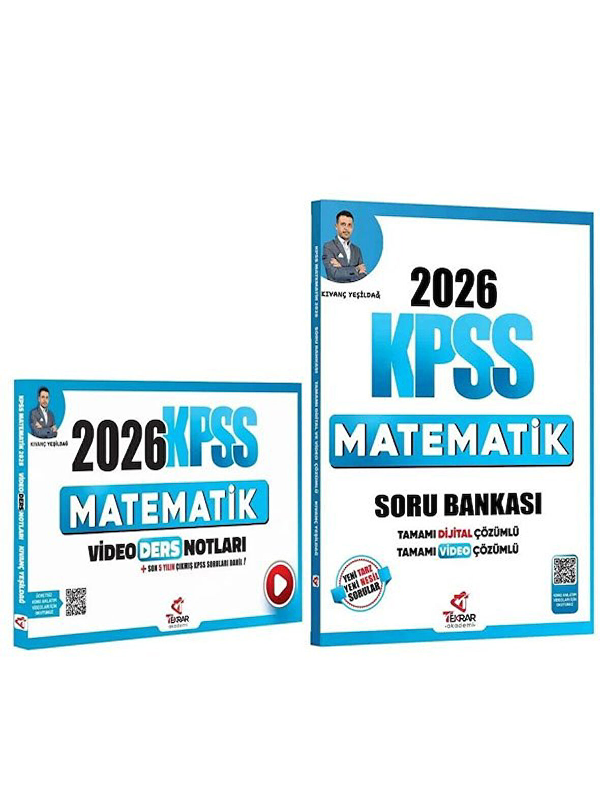 Tekrar Akademi 2026 KPSS Matematik Video Ders Notları + Soru Bankası 2 li Set