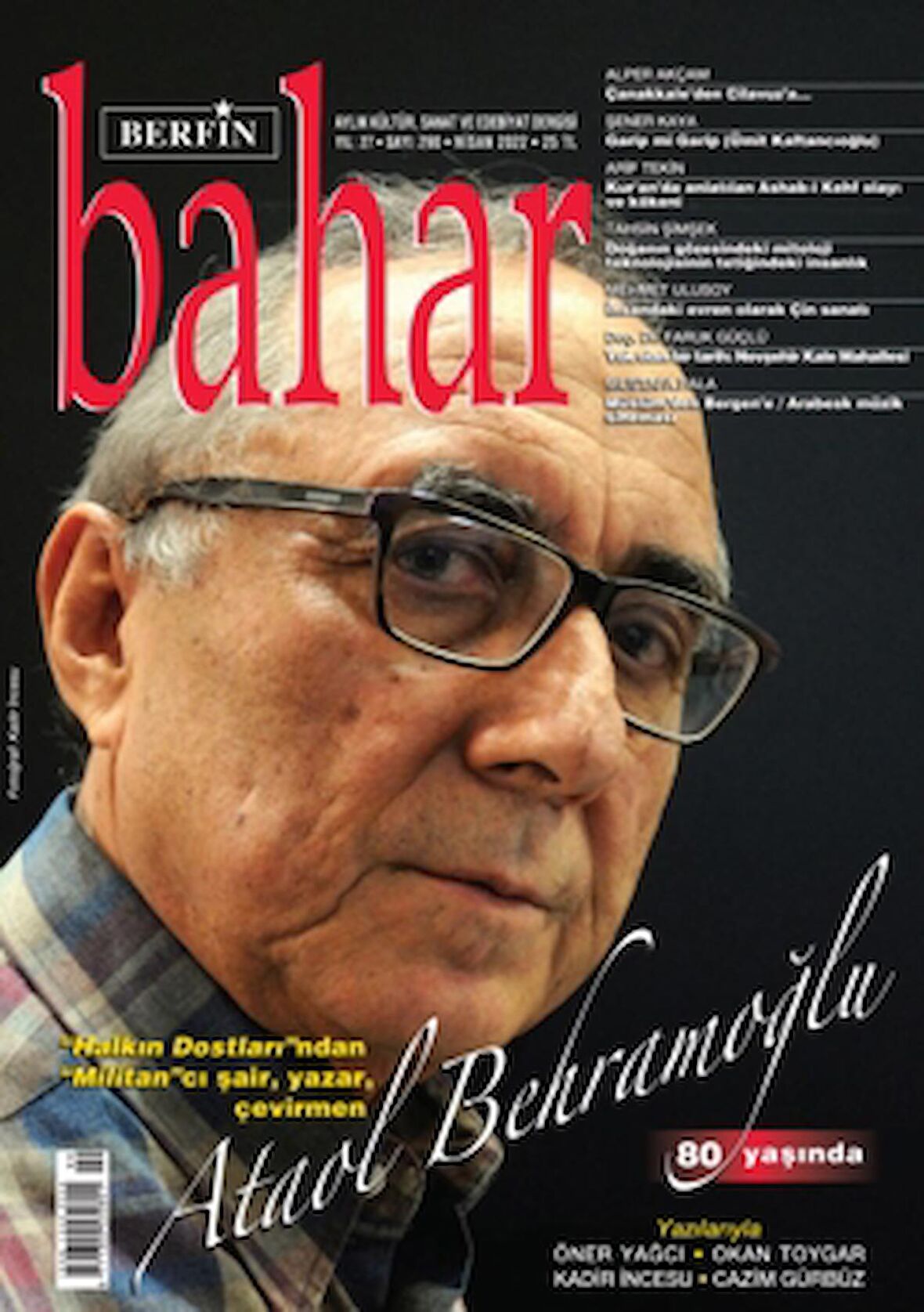 Berfin Bahar Aylık Kültür Sanat ve Edebiyat Dergisi : 290 Nisan 2022