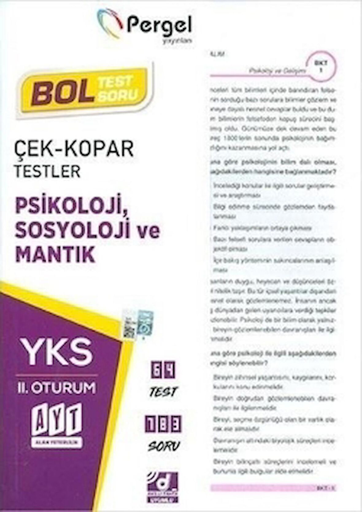 AYT Psikoloji Sosyoloji ve Mantık Yaprak Test