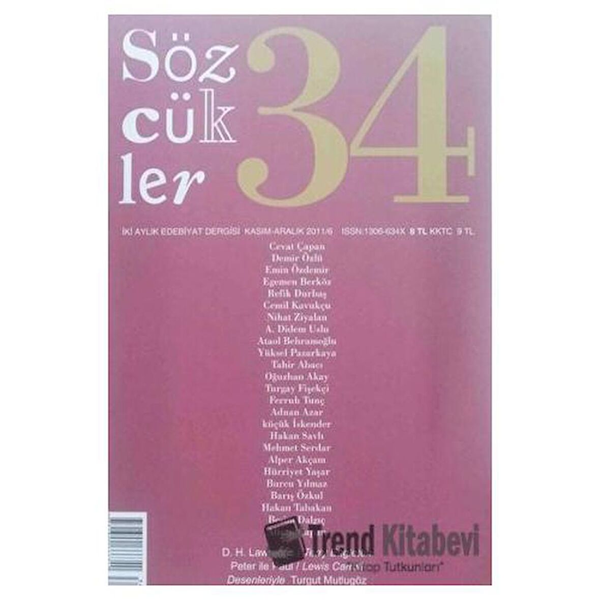 Sözcükler Dergisi Sayı: 34 Kasım - Aralık 2011