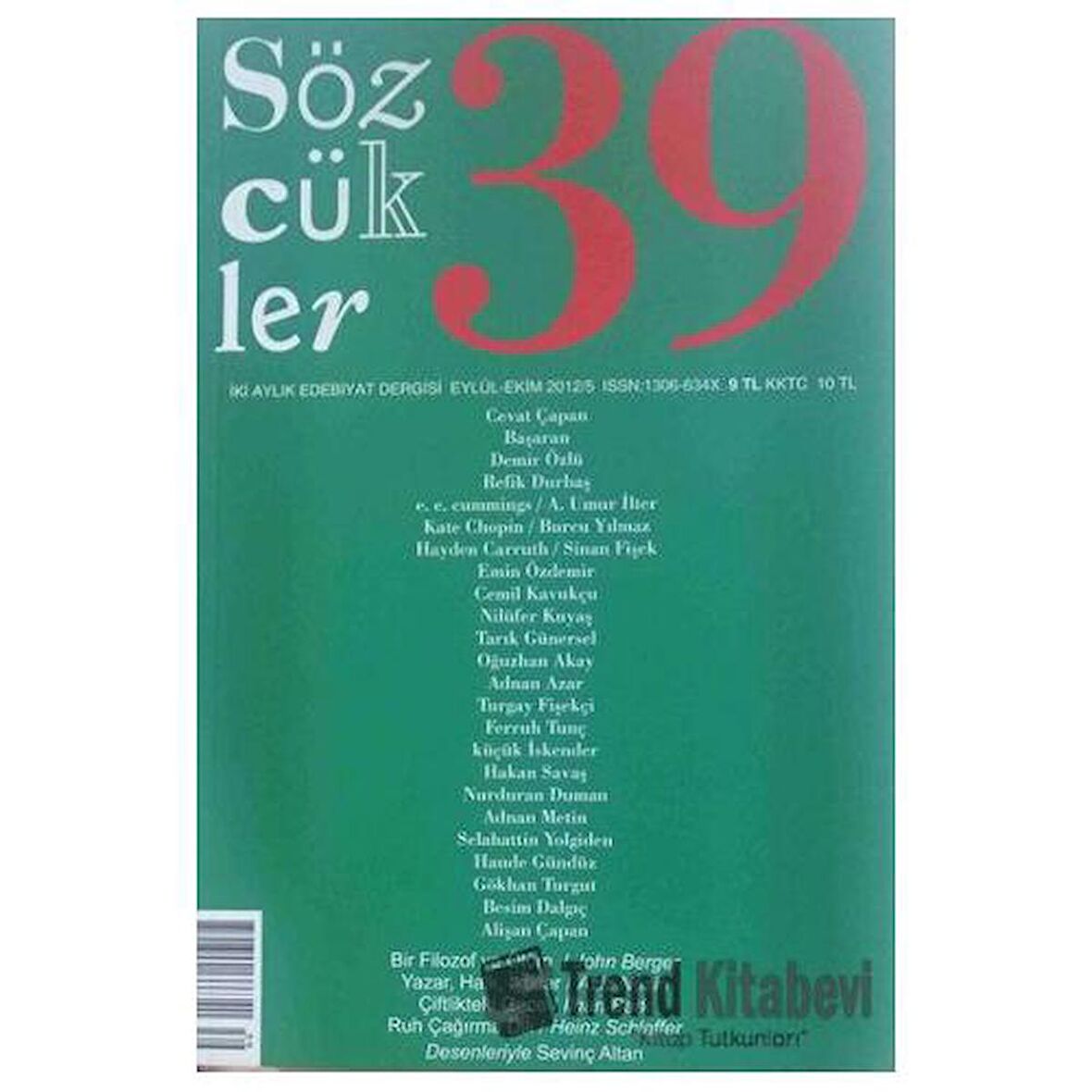 Sözcükler Dergisi Sayı: 39 Eylül - Ekim 2012