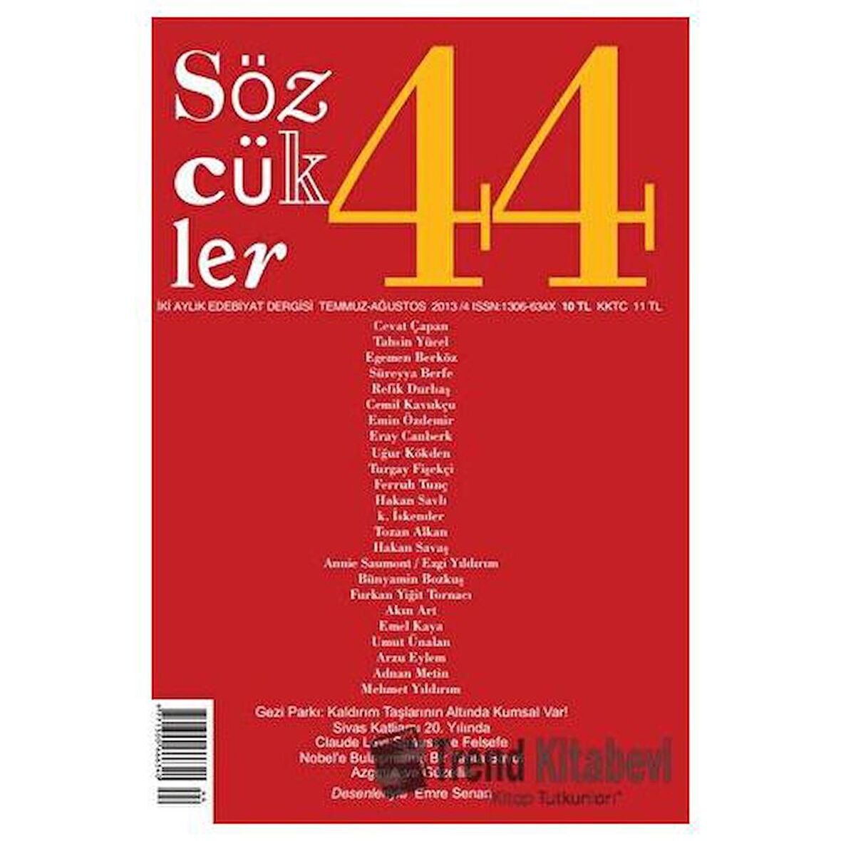 Sözcükler Dergisi Sayı: 44 Temmuz - Ağustos 2013