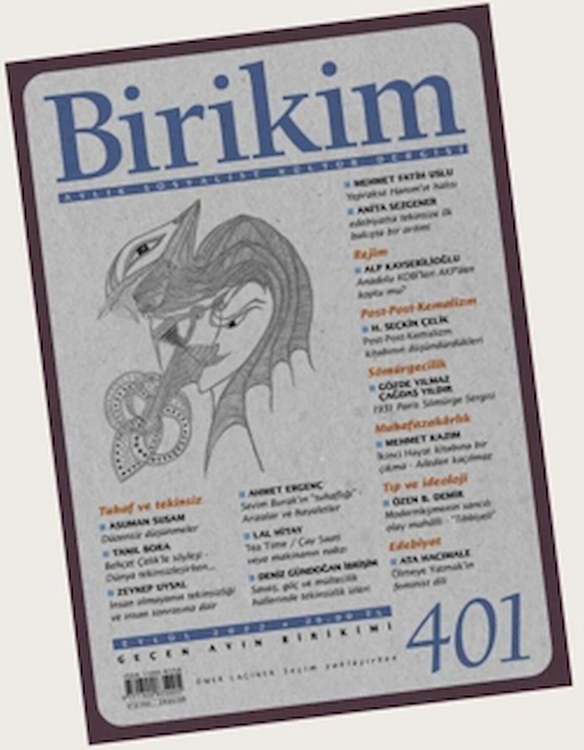 Birikim Aylık Sosyalist Kültür Dergisi Sayı: 401 - Eylül 2022