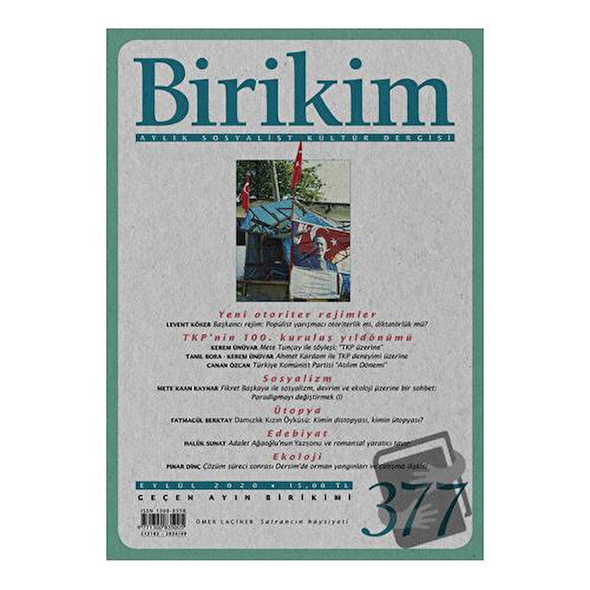 Birikim Aylık Sosyalist Kültür Dergisi Sayı: 377 Eylül 2020