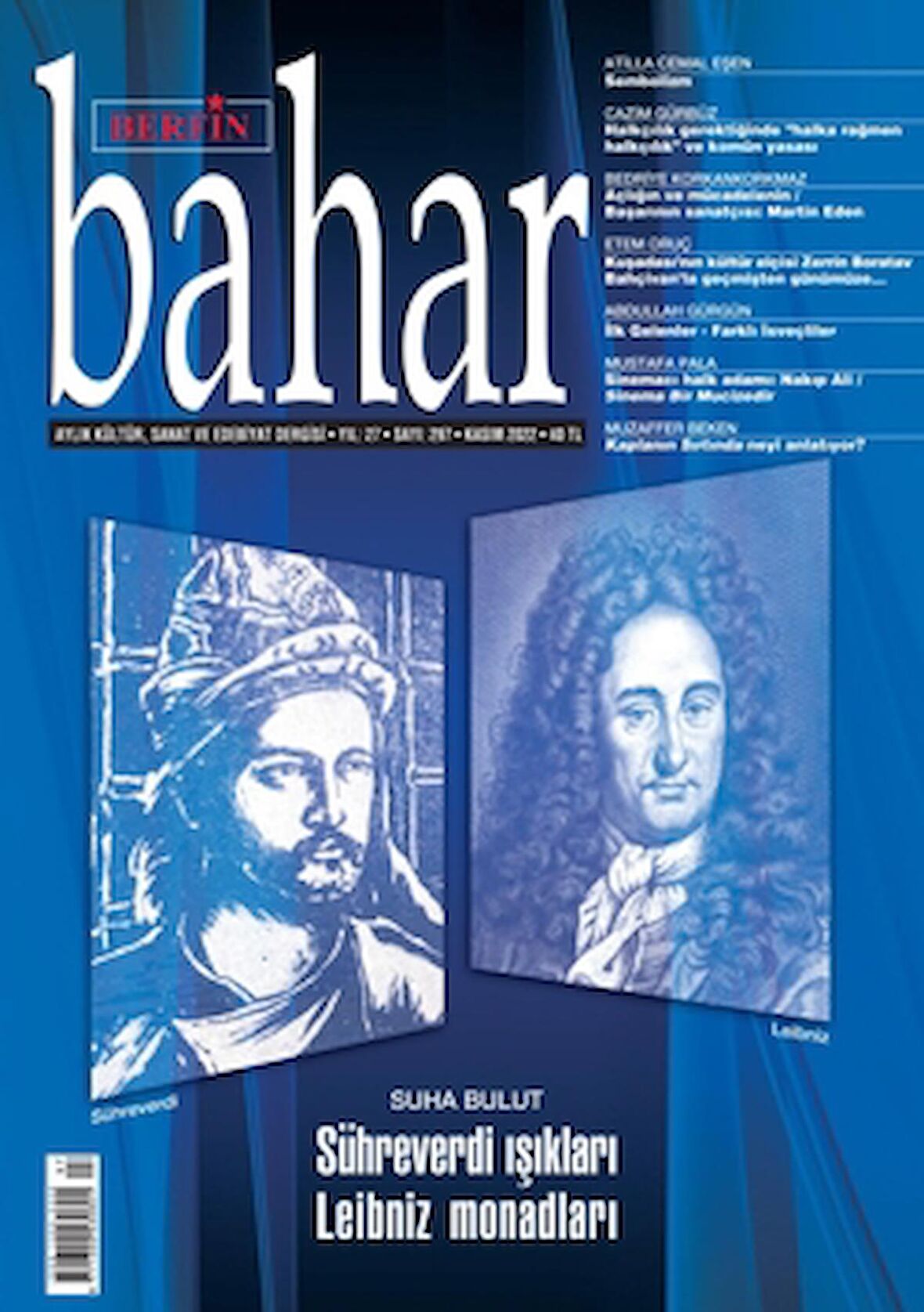 Berfin Bahar Aylık Kültür Sanat ve Edebiyat Dergisi Sayı: 297 Kasım 2022