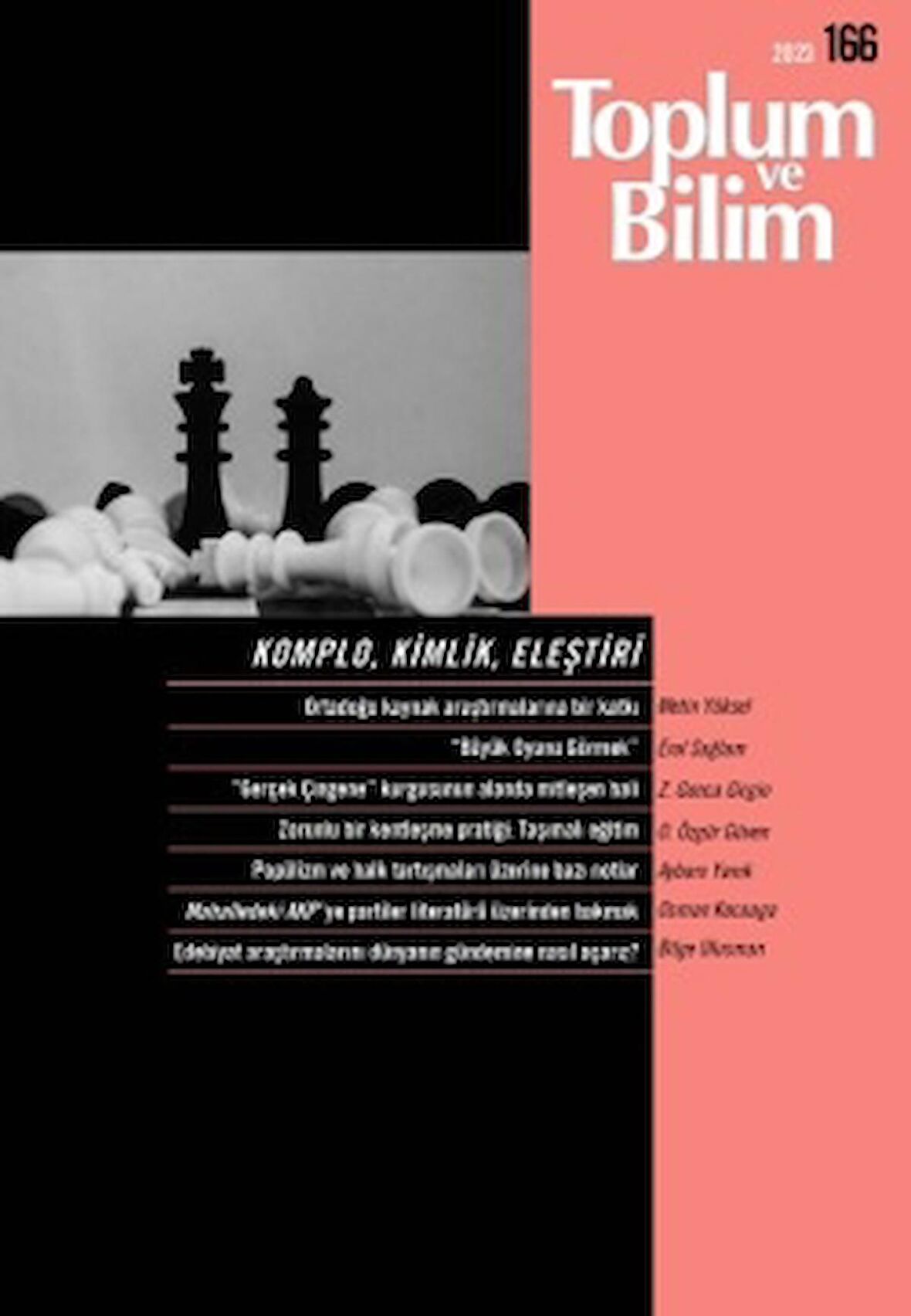 Toplum ve Bilim Dergisi Sayı: 166