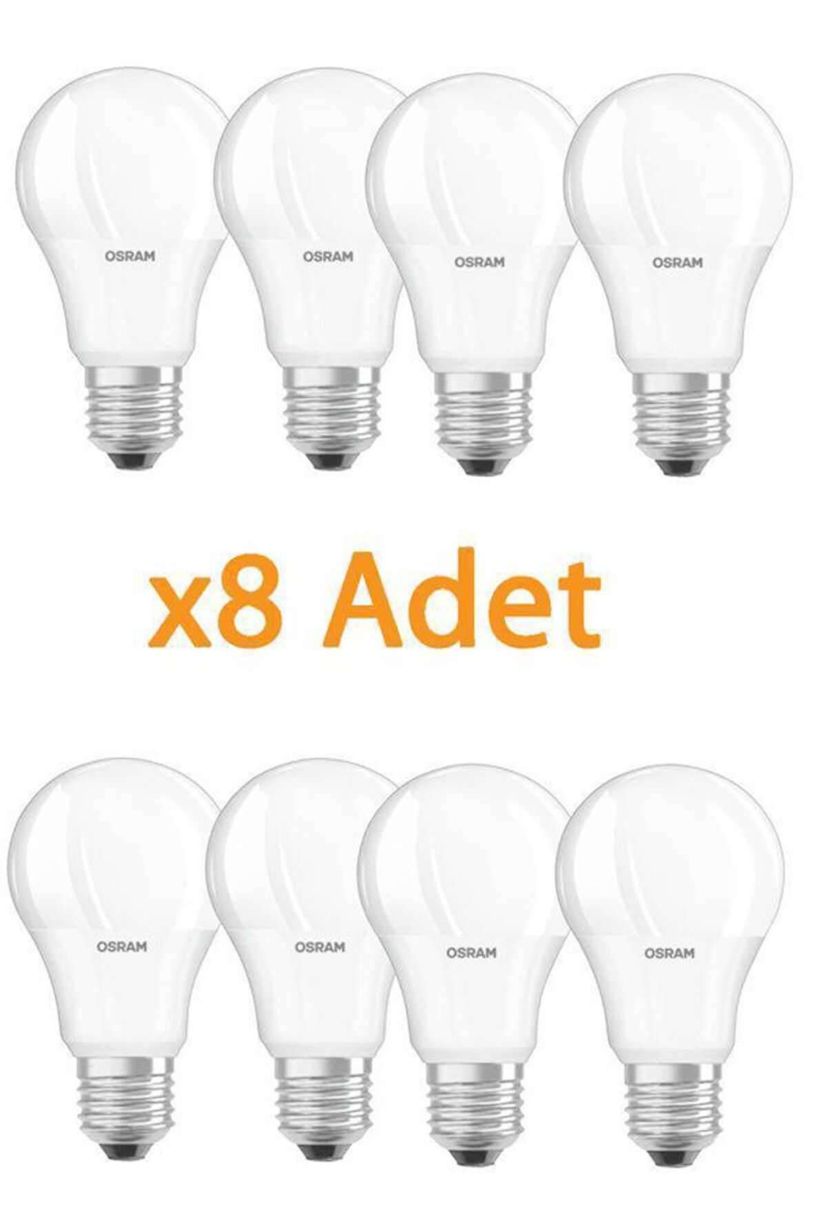 Osram 10W (75W) E27 Led Ampul 6500K Beyaz (8 Adet)