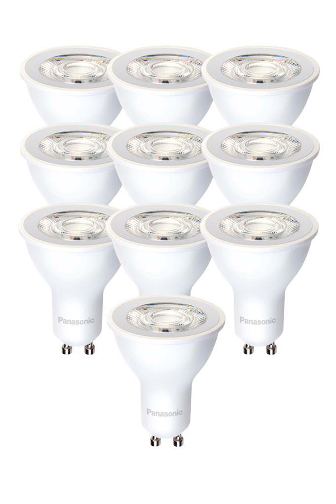 Panasonic 4W (50W) Led Spot Ampul Gün Işığı 4000K - 10 Adet Çanak Lamba - Avize Ampulu