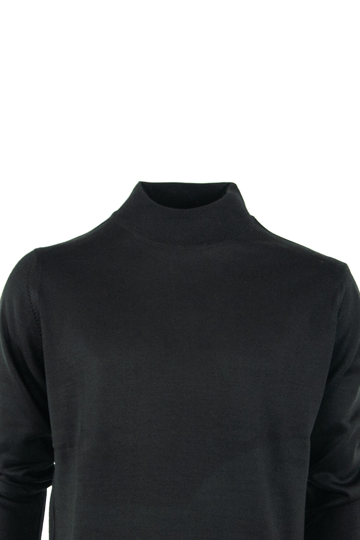 Oppland Erkek Uzun Kollu Yarım Balıkçı Yaka Klasik Model Rahat Kesim ince Yünlü Dokuma Kazak