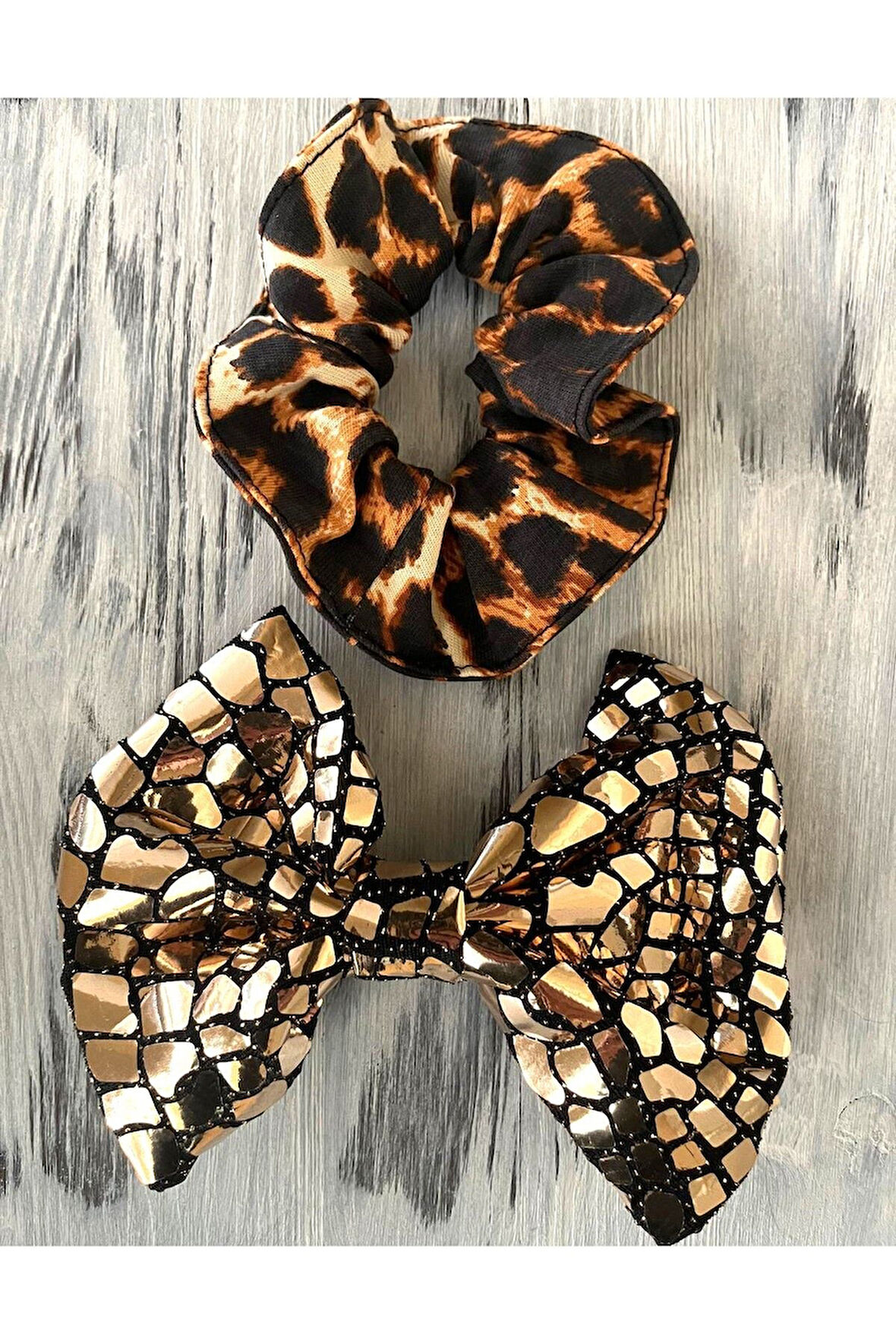 2'li Set Leopar Desenli Toka Seti