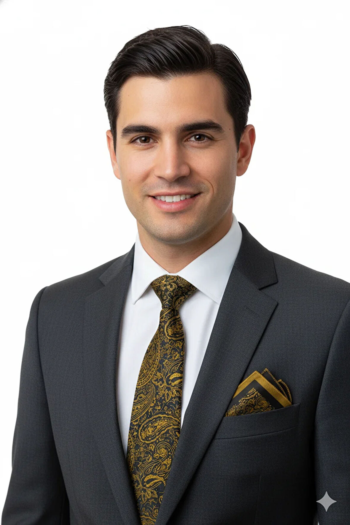 Oppland Erkek Kravat Klasik Mendilli Şık Leke Tutmaz Zirve Model Geniş Tasarım