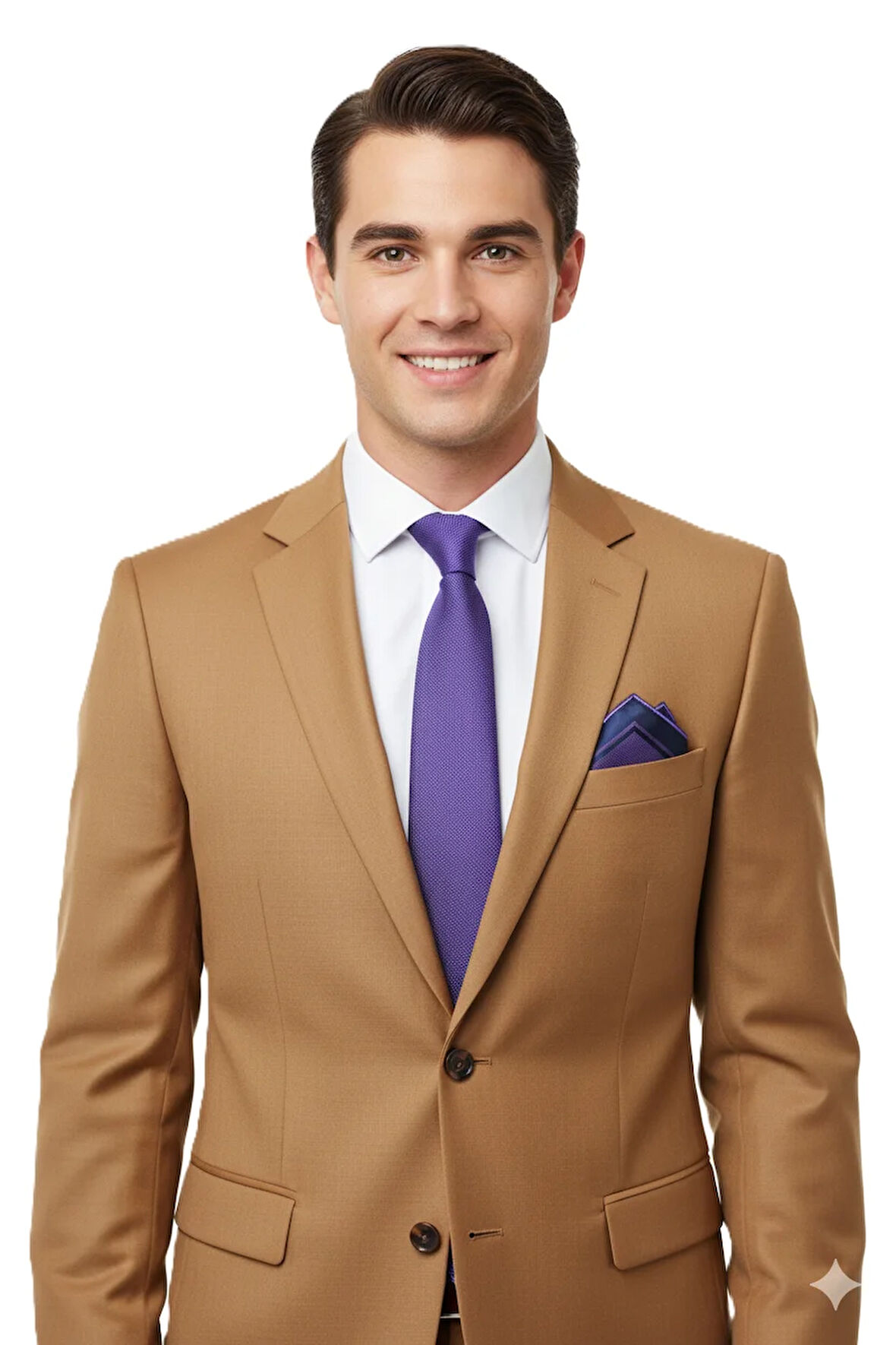 Oppland Erkek Kravat Klasik Mendilli Şık Kolay Şekil Alabilen Leke Tutmaz Mühür Model Geniş Tasarım