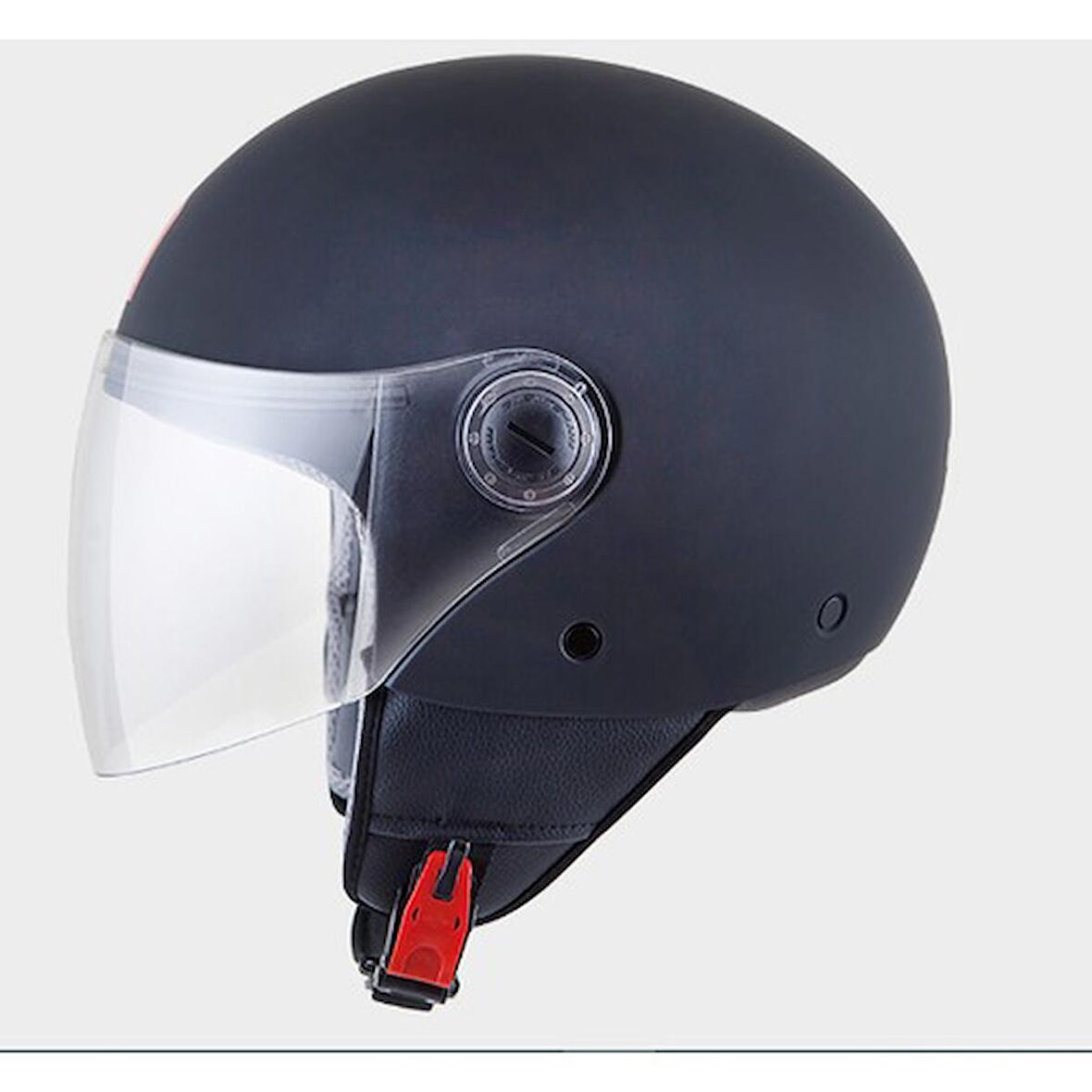 Mt Yarım Kask Jet Street Solid Mat Black A1